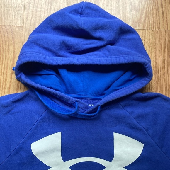 Under Armour Rival Fleece Hoodie men’s size Medium Blue - Picture 4 of 6